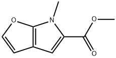 6H-Furo[2,3-b]pyrrole-5-carboxylic  acid,  6-methyl-,  methyl  ester Struktur