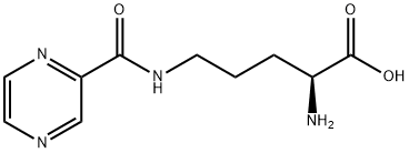 H-ORN(PYRAZINYLCARBONYL)-OH Struktur