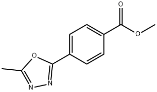 METHYL 4-(5-METHYL-1,3,4-OXADIAZOL-2-YL)BENZOATE Struktur