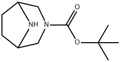 tert-butyl 3,8-diazabicyclo[3.2.1]octane-3-carboxylate Struktur