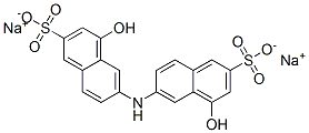 disodium 6,6'-iminobis[4-hydroxynaphthalene-2-sulphonate] Struktur