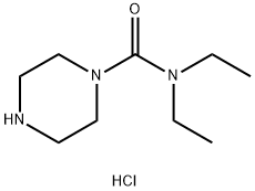 Piperazine-1-carboxylic acid diethylamidehydrochloride Struktur