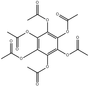 Benzenehexol hexaacetate Struktur