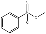 Phenylchloridothiophosphonic acid methyl ester Struktur