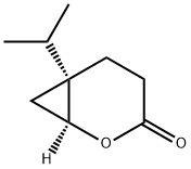 2-Oxabicyclo[4.1.0]heptan-3-one,6-(1-methylethyl)-,(1S)-(9CI) Struktur