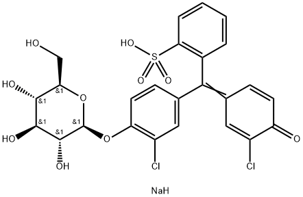 CHLOROPHENOL RED-BETA-D-GALACTOPYRANOSIDE Struktur