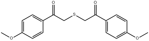 1-(4-METHOXY-PHENYL)-2-[2-(4-METHOXY-PHENYL)-2-OXO-ETHYLSULFANYL]-ETHANONE Struktur