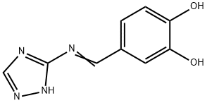 1,2-Benzenediol, 4-[(1H-1,2,4-triazol-3-ylimino)methyl]- (9CI) Struktur