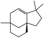 (3aR,7S)-1,2,3,4,5,6,7,8-Octahydro-1,1,7-trimethyl-3a,7-methano-3aH-cyclopentacyclooctene Struktur