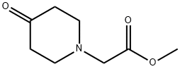 Methyl 2-(4-oxopiperidin-1-yl)acetate Struktur