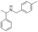 N-(4-methylbenzyl)-N-(1-phenylethyl)amine Struktur