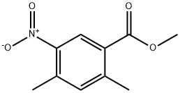 Benzoic acid, 2,4-dimethyl-5-nitro-, methyl ester (9CI) Struktur