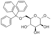 METHYL-6-O-TRIPHENYLMETHYL-ALPHA-D-MANNOPYRANOSIDE Struktur