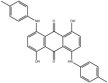 1,5-dihydroxy-4,8-bis[(4-methylphenyl)amino]anthraquinone  Struktur