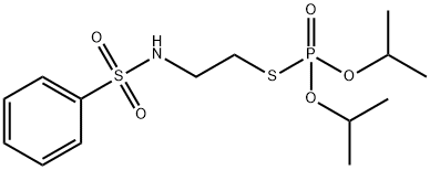 Thiophosphoric acid O,O-diisopropyl S-[2-(phenylsulfonylamino)ethyl] ester Struktur