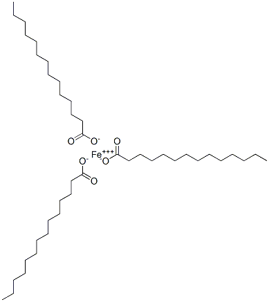 Trimyristic acid iron(III) salt Struktur