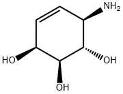 4-Cyclohexene-1,2,3-triol,6-amino-,[1S-(1alpha,2beta,3beta,6beta)]-(9CI) Struktur