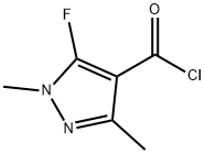 1H-Pyrazole-4-carbonyl chloride, 5-fluoro-1,3-dimethyl- (9CI) Struktur