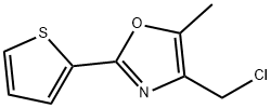 4-(CHLOROMETHYL)-5-METHYL-2-THIEN-2-YL-1,3-OXAZOLE Struktur