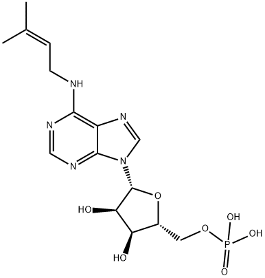 N(6)-(delta(2)-isopentenyl)adenosine 5'-monophosphate Struktur