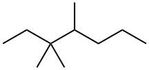 3,3,4-Trimethylheptane. Struktur