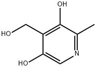 3,5-Dihydroxy-2-methyl-4-pyridinemethanol Struktur