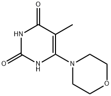 5-METHYL-6-(4-MORPHOLINYL)-2,4(1H,3H)-PYRIMIDINEDIONE Struktur