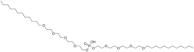 bis[3,6,9,12-tetraoxatetracosyl] hydrogen phosphate  Struktur