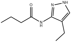 Butanamide,  N-(4-ethyl-1H-pyrazol-3-yl)- Struktur