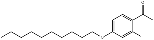 4'-N-DECYLOXY-2'-FLUOROACETOPHENONE Struktur