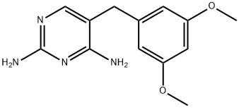 5-[(3,5-dimethoxyphenyl)methyl]pyrimidine-2,4-diamine Struktur