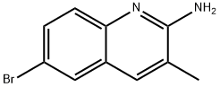 2-AMINO-6-BROMO-3-METHYLQUINOLINE Struktur