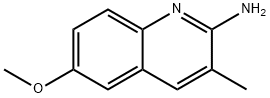 2-AMINO-6-METHOXY-3-METHYLQUINOLINE Struktur