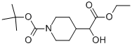 1-BOC-4-(ETHOXYCARBONYL-HYDROXY-METHYL)-PIPERIDINE Struktur