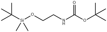 TERT-BUTYL 2-(TERT-BUTYLDIMETHYLSILYLOXY)ETHYLCARBAMATE Struktur