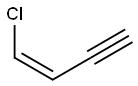 (Z)-1-Chloro-1-buten-3-yne Struktur