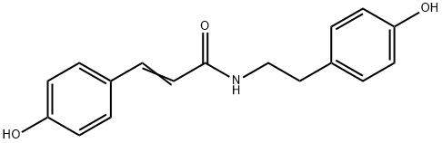 N-(4-Hydroxyphenethyl)-4-hydroxybenzeneacrylamide Struktur