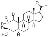 5a-Pregnan-3a-ol-20-one-d4 Struktur