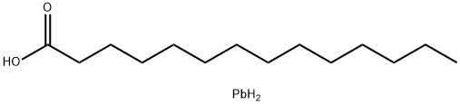 myristic acid, lead salt Struktur