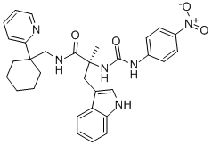 (S)-A-METHYL-A-[[[(4-NITROPHENYL)AMINO]CARBONYL]AMINO]-N-[[1-(2-PYRIDINYL)CYCLOHEXYL]METHYL]-1H-INDOLE-3-PROPANAMIDE Struktur