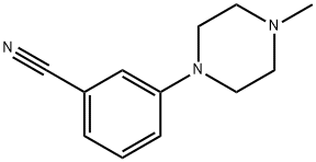 3-(4-METHYLPIPERAZIN-1-YL)BENZONITRILE Struktur