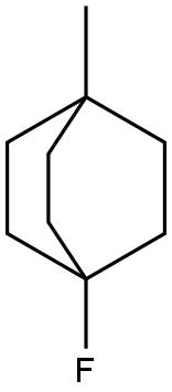 1-Fluoro-4-methylbicyclo[2.2.2]octane Struktur