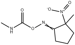 2-Methyl-2-nitrocyclopentanone O-(methylcarbamoyl)oxime Struktur