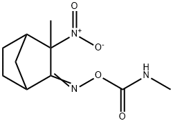 3-Methyl-3-nitronorbornan-2-one O-(methylcarbamoyl)oxime Struktur