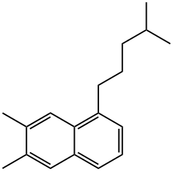 2,3-DIMETHYL-5-(4-METHYLPENTYL)NAPHTHALENE Struktur