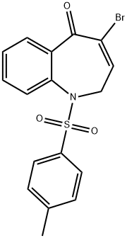 4-Bromo-2,5-dihydro-1-(p-tolylsulfonyl)-1H-1-benzazepin-5-one Struktur