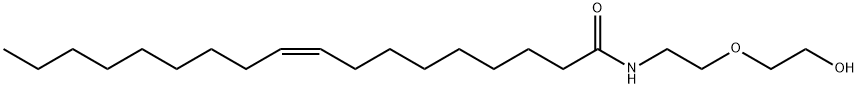 (Z)-N-[2-(2-hydroxyethoxy)ethyl]-9-octadecenamide  Struktur