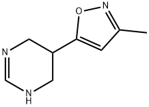 Pyrimidine, 1,4,5,6-tetrahydro-5-(3-methyl-5-isoxazolyl)- (9CI) Struktur