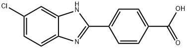 4-(5-CHLOROBENZIMIDAZOL-2-YL)BENZOIC ACID Struktur