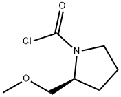 1-Pyrrolidinecarbonyl chloride, 2-(methoxymethyl)-, (2S)- (9CI) Struktur